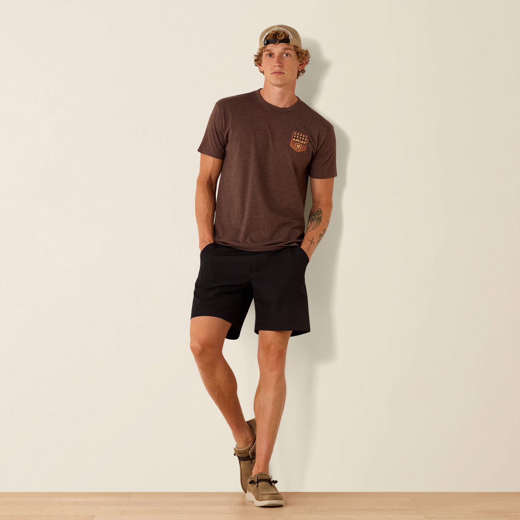 Ariat Stripe Patriotic Badge T-Shirt-Ariat
