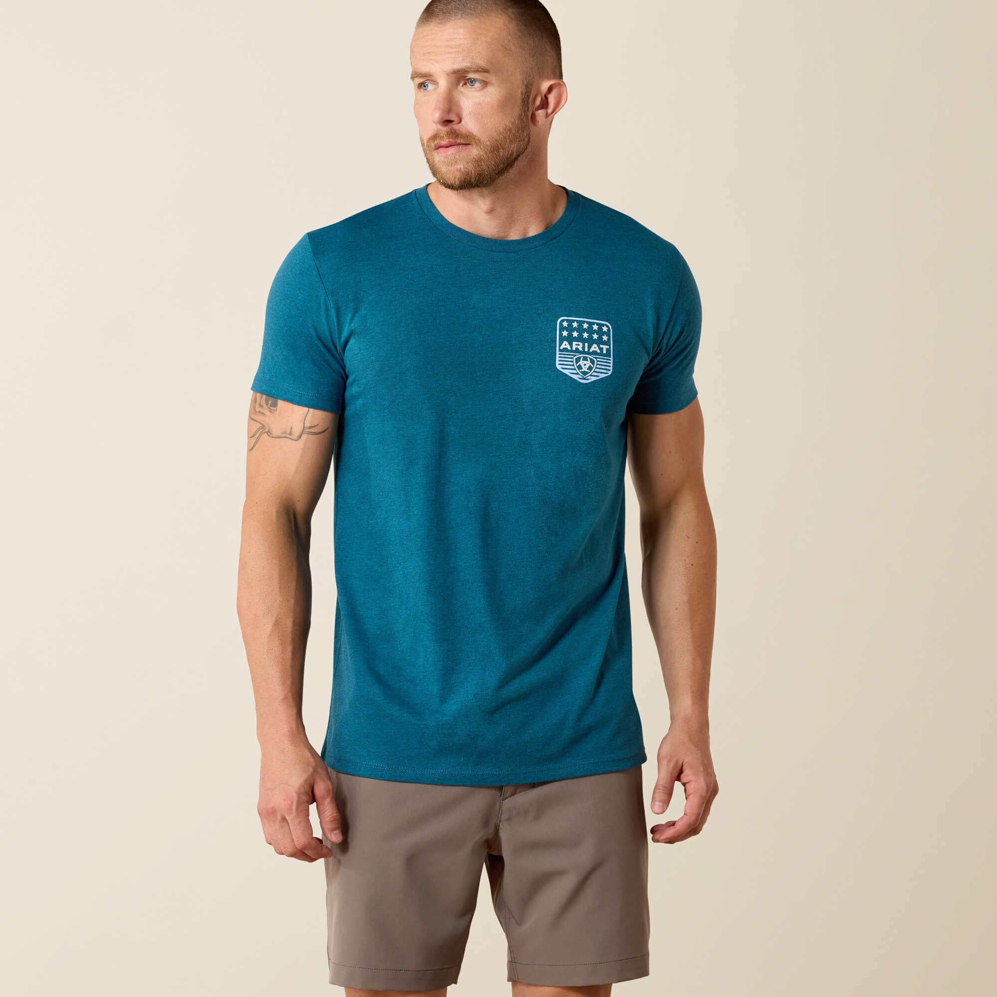 Ariat Stripe Patriotic Badge T-Shirt-Ariat