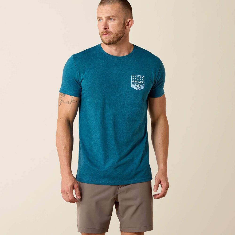 Ariat Stripe Patriotic Badge T-Shirt-Ariat