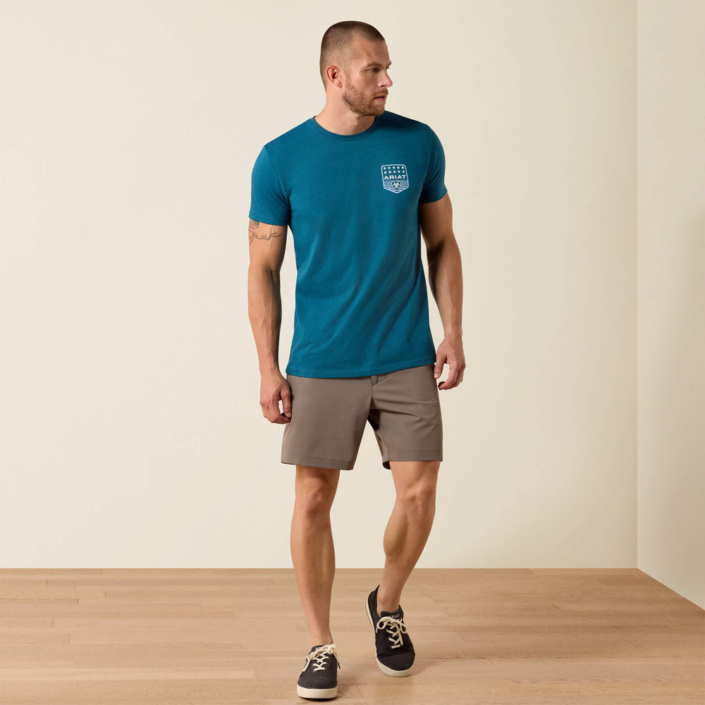 Ariat Stripe Patriotic Badge T-Shirt-Ariat