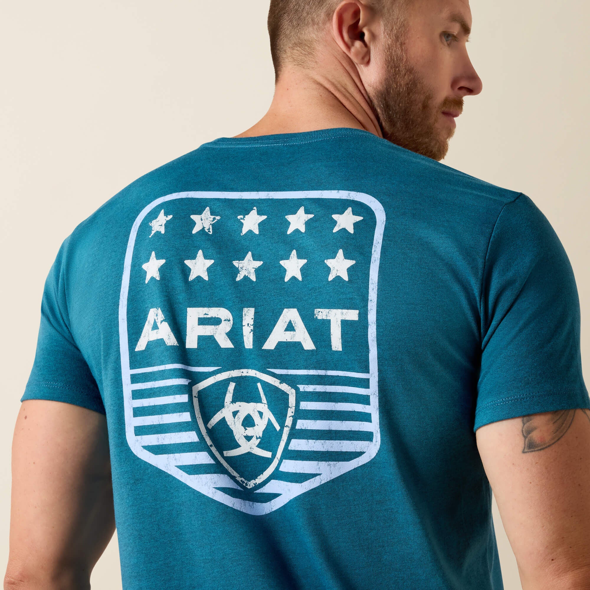 Ariat Stripe Patriotic Badge T-Shirt-Ariat