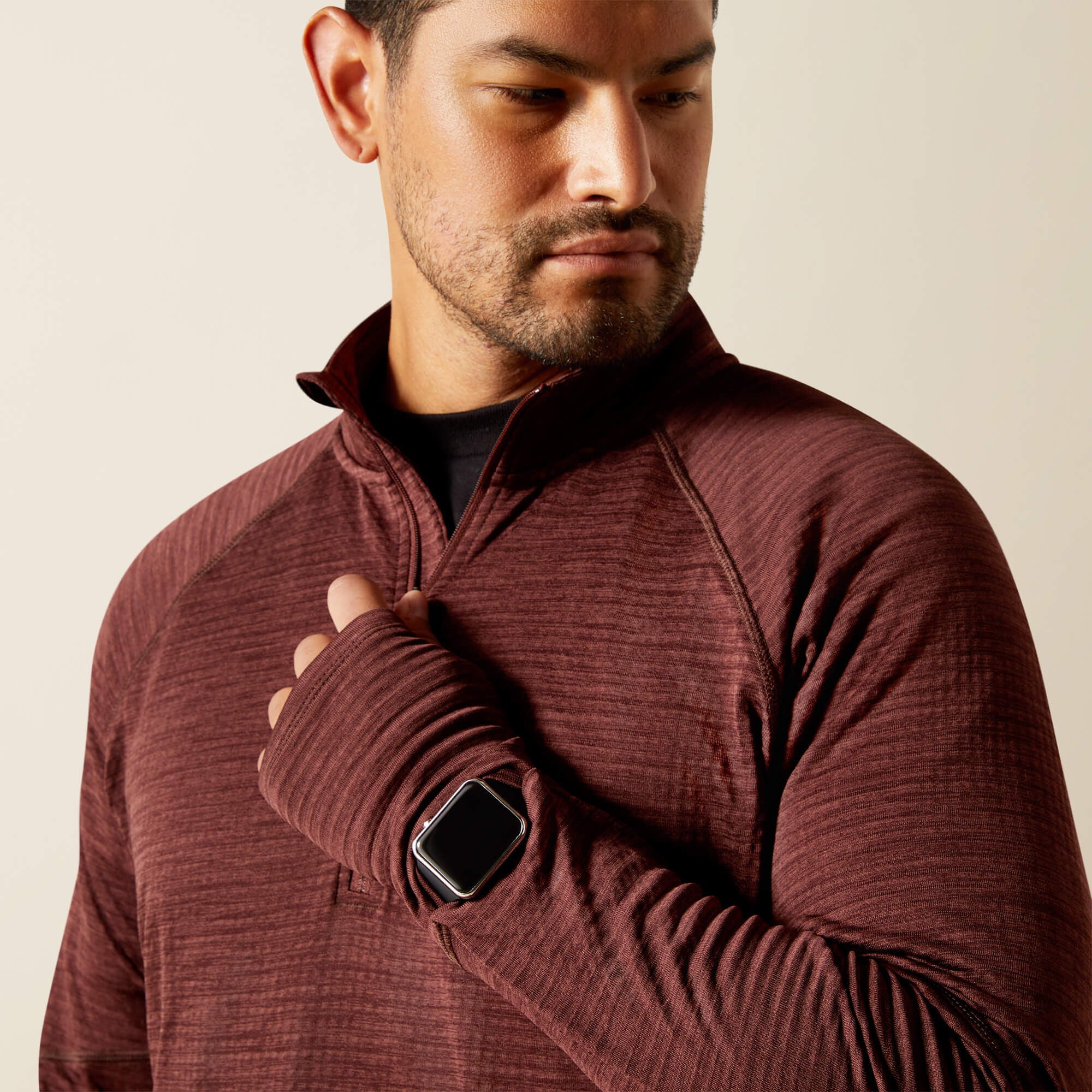 Rebar Gridwork Baselayer 1/4 Zip T-Shirt-Ariat