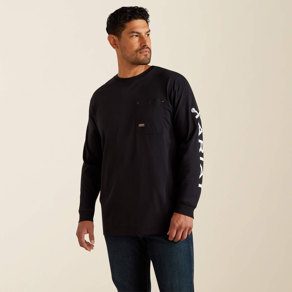 Rebar Workman Bolt Skull T-Shirt-Ariat