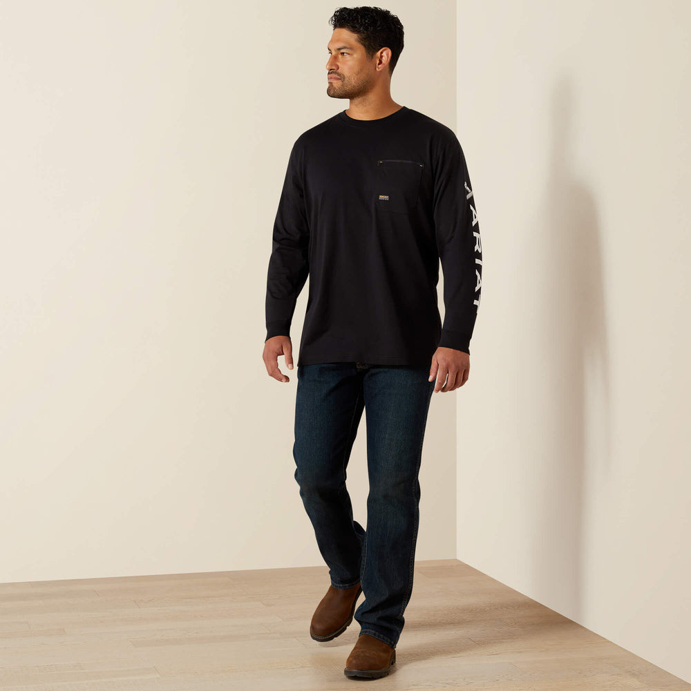 Rebar Workman Bolt Skull T-Shirt-Ariat