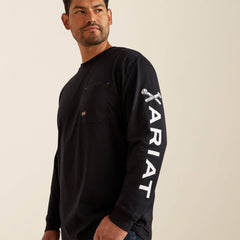 Rebar Workman Bolt Skull T-Shirt-Ariat