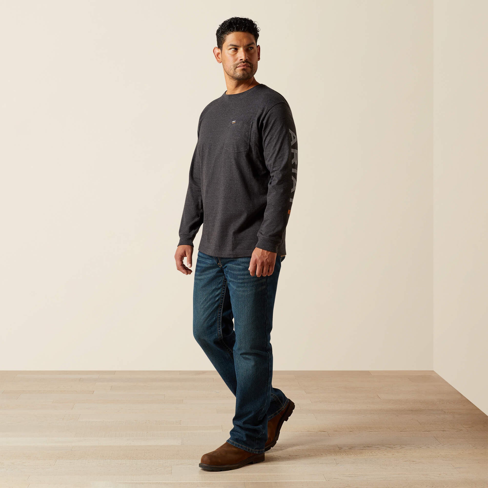 Rebar Cotton Strong Standard Logo Pocket T-Shirt-Ariat