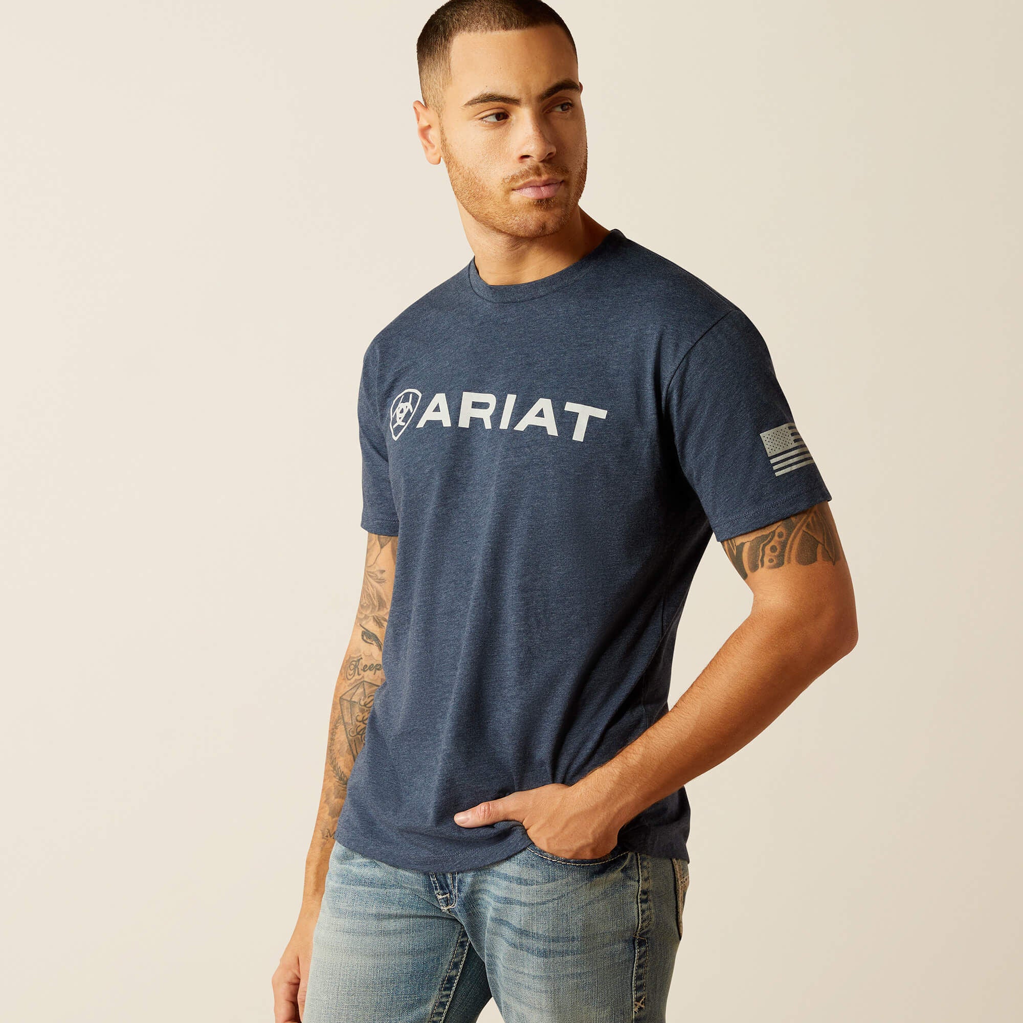 Ariat Shield Flag T-Shirt-Ariat