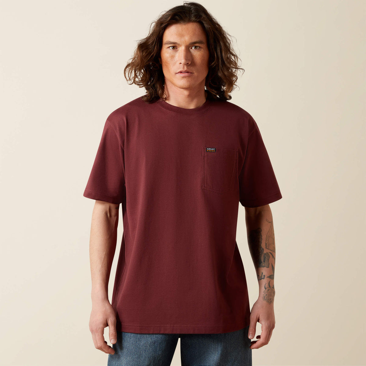 Rebar Cotton Strong Standard Pocket T-Shirt-Ariat