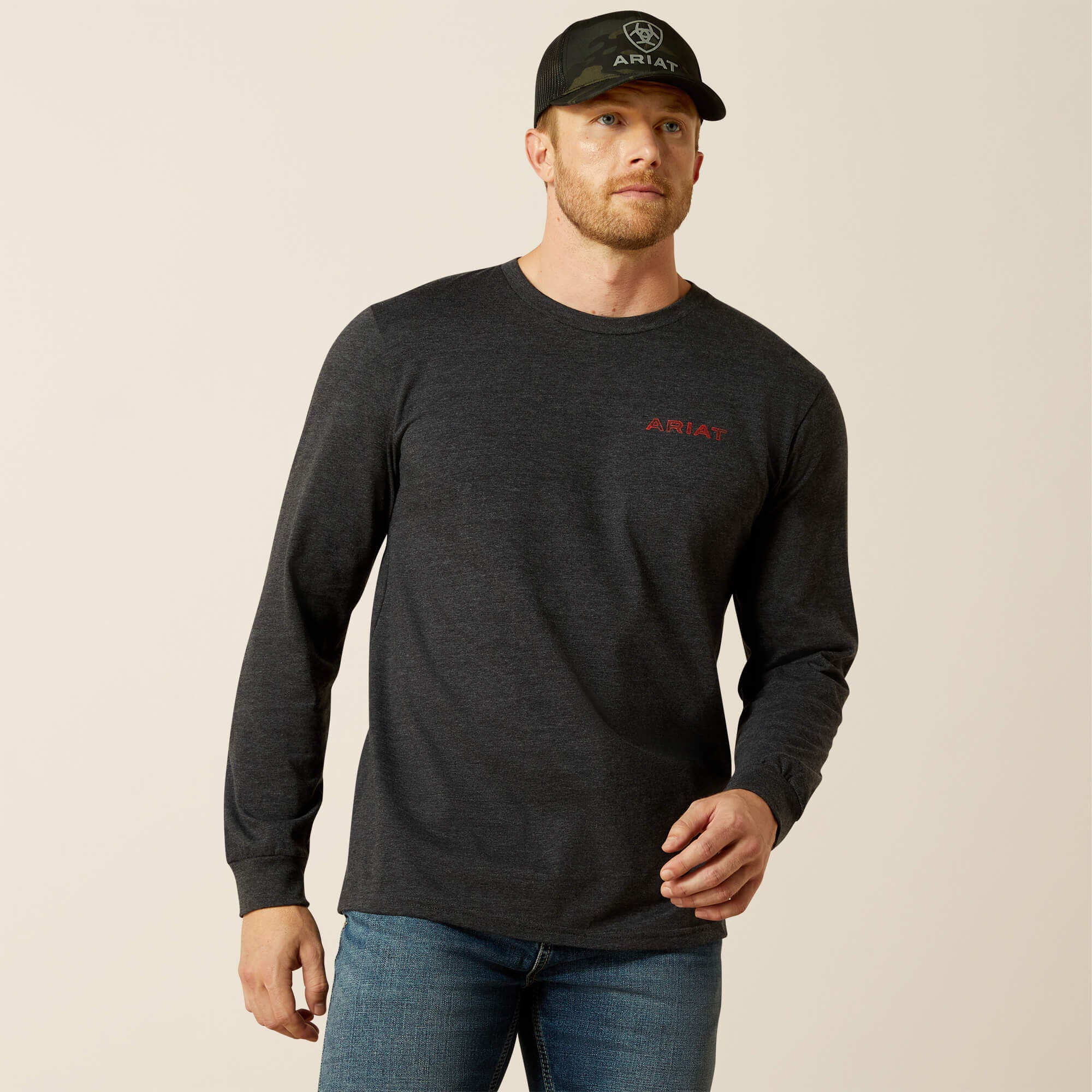 Ariat Stamped Freedom Classic Fit Long Sleeve T-Shirt-Ariat