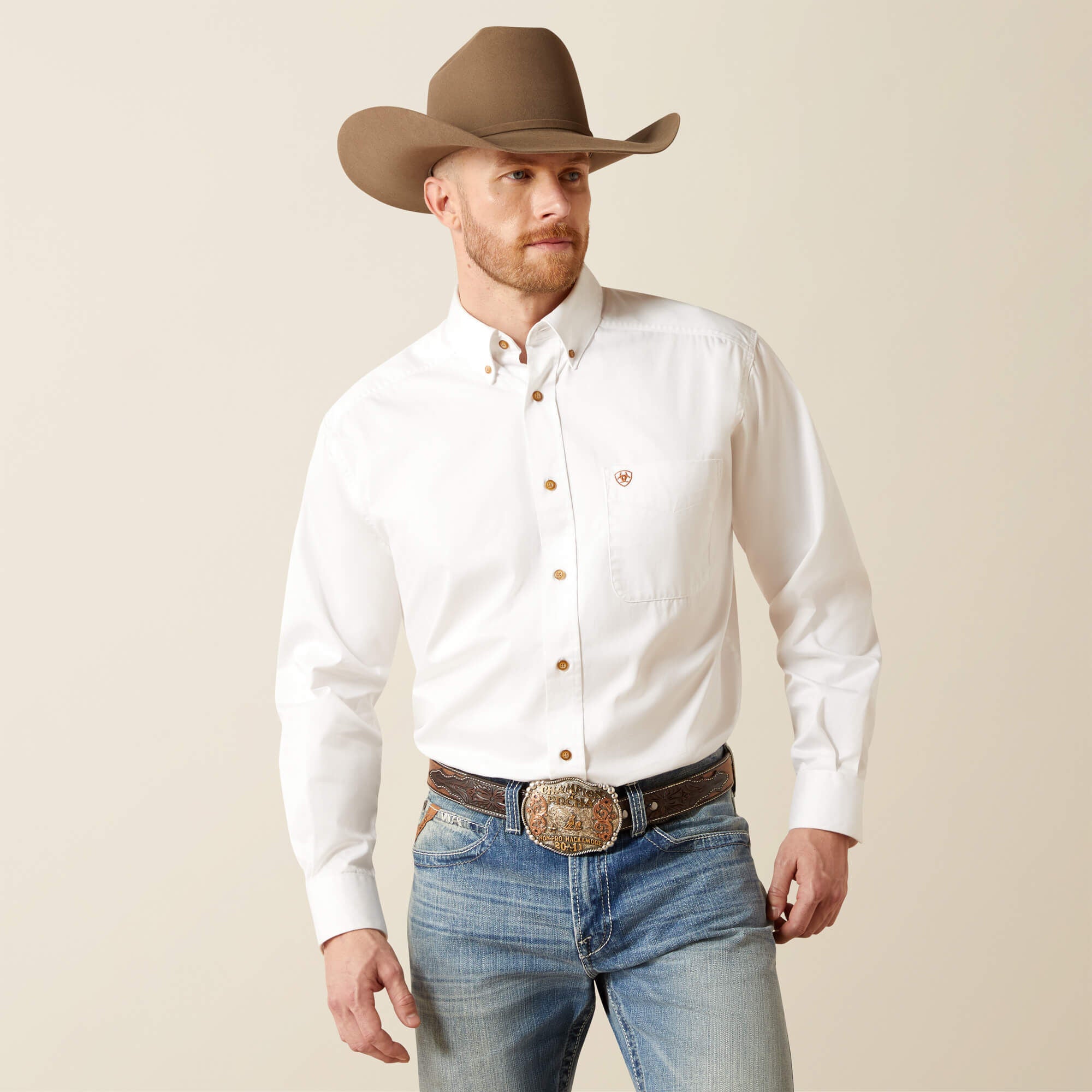 Solid Twill Classic Fit Shirt-Ariat