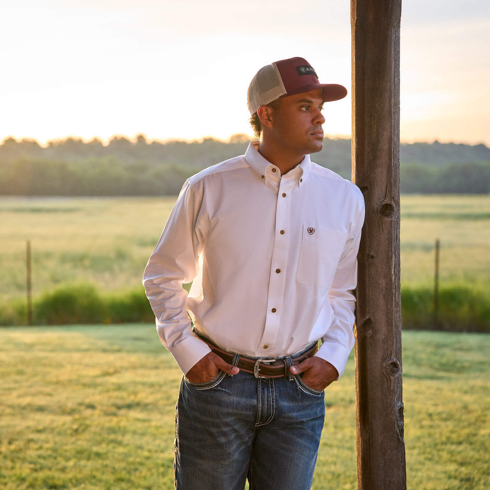Solid Twill Classic Fit Shirt-Ariat