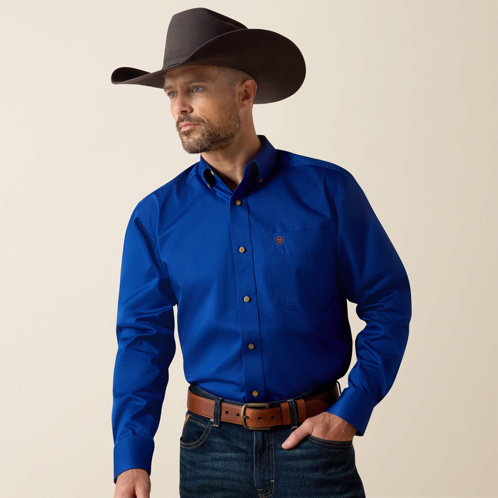 Solid Twill Classic Fit Shirt-Ariat
