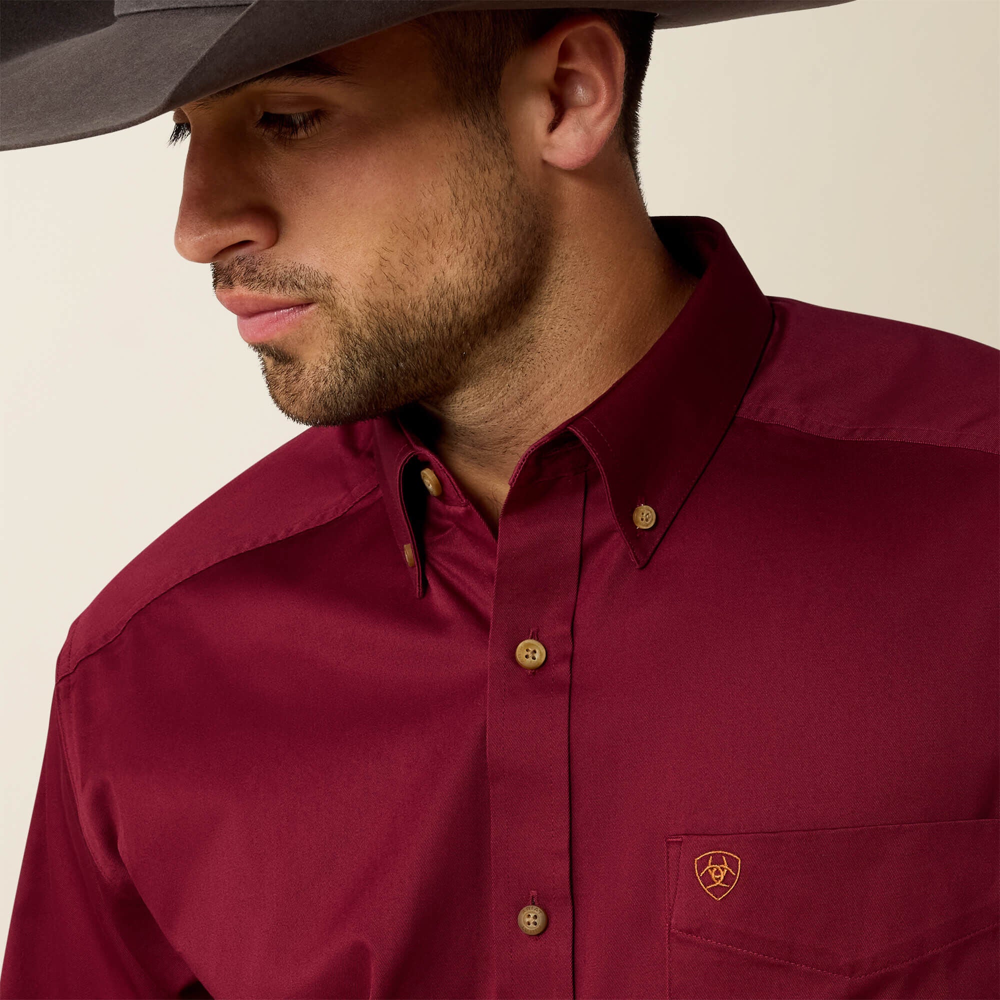 Solid Twill Classic Fit Shirt-Ariat
