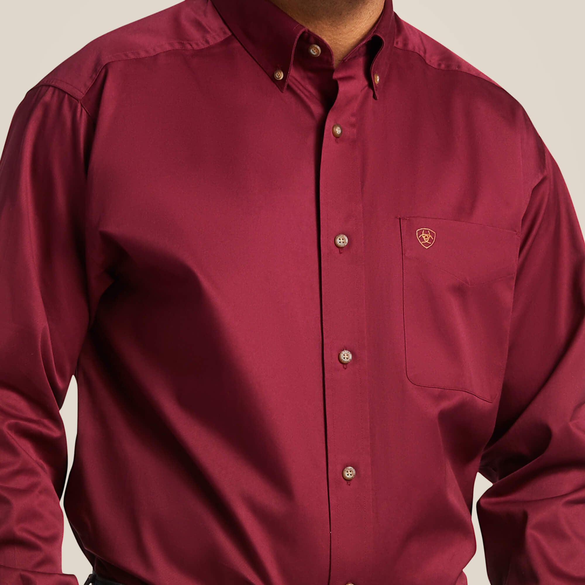 Solid Twill Classic Fit Shirt-Ariat