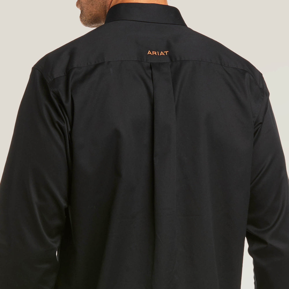 Solid Twill Fitted Shirt-Ariat