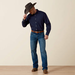 Wrinkle Free Solid Classic Fit Shirt-Ariat