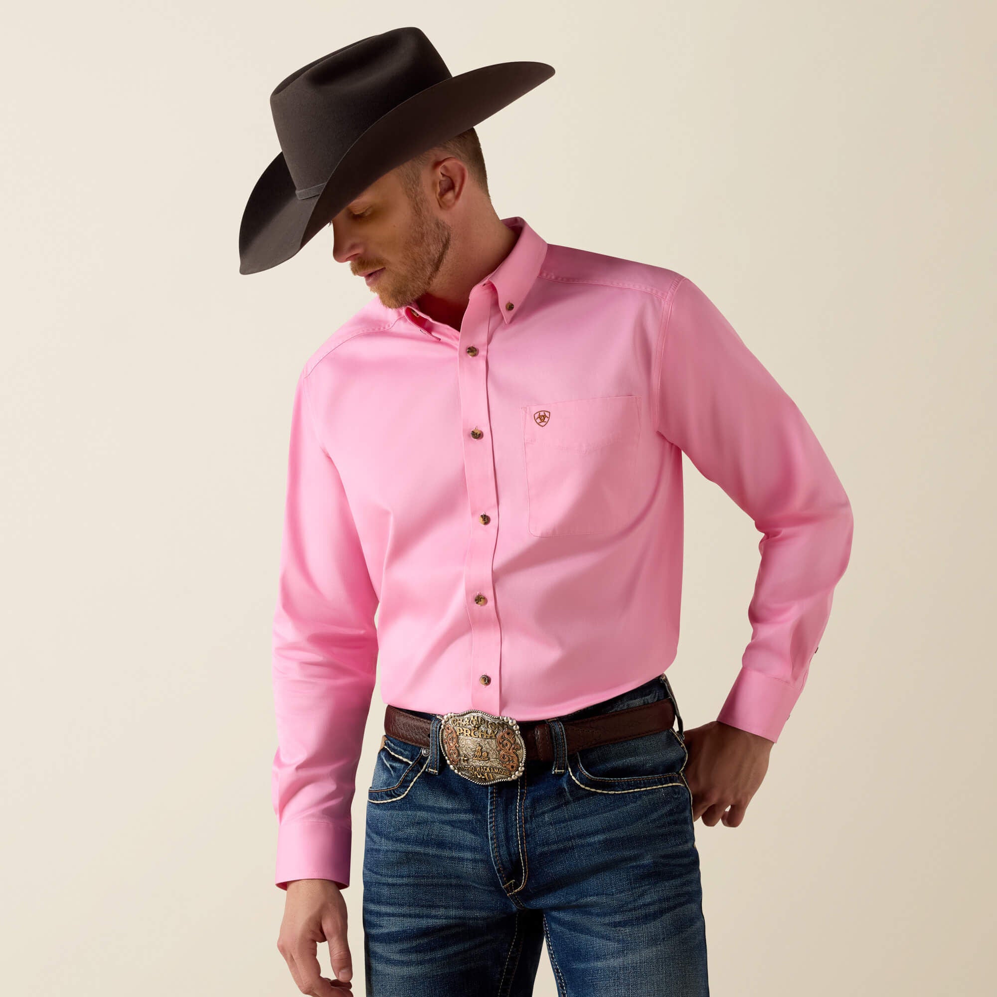 Solid Twill Classic Fit Shirt-Ariat