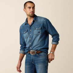 Denim Retro Fit Shirt-Ariat