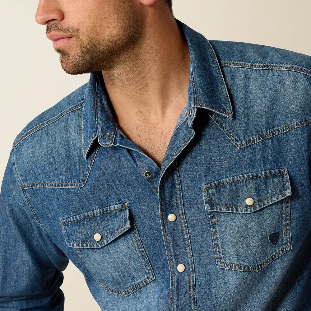 Denim Retro Fit Shirt-Ariat