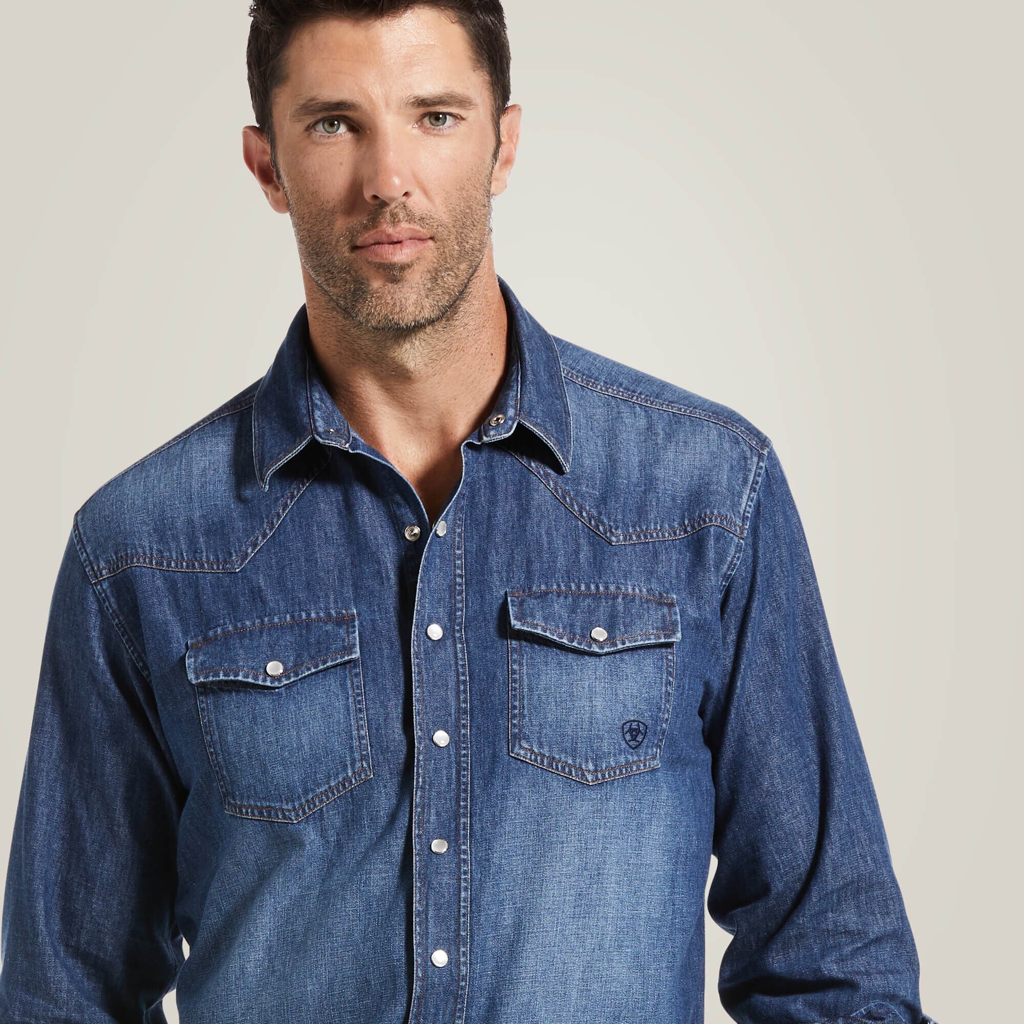 Denim Retro Fit Shirt-Ariat
