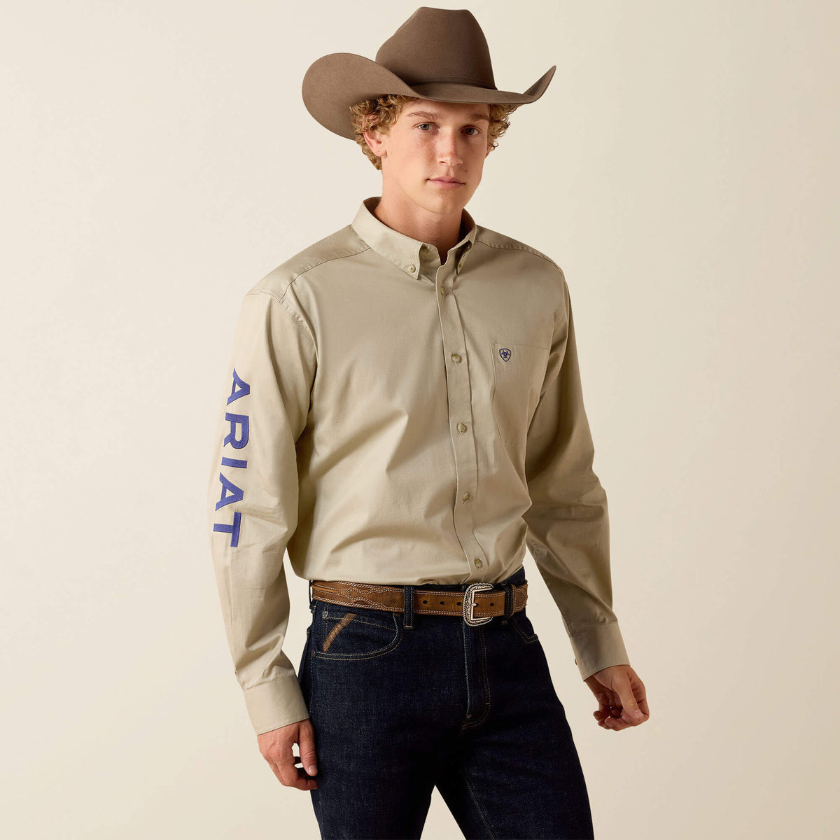 Team Logo Lightweight Twill Classic Fit Shirt-Ariat