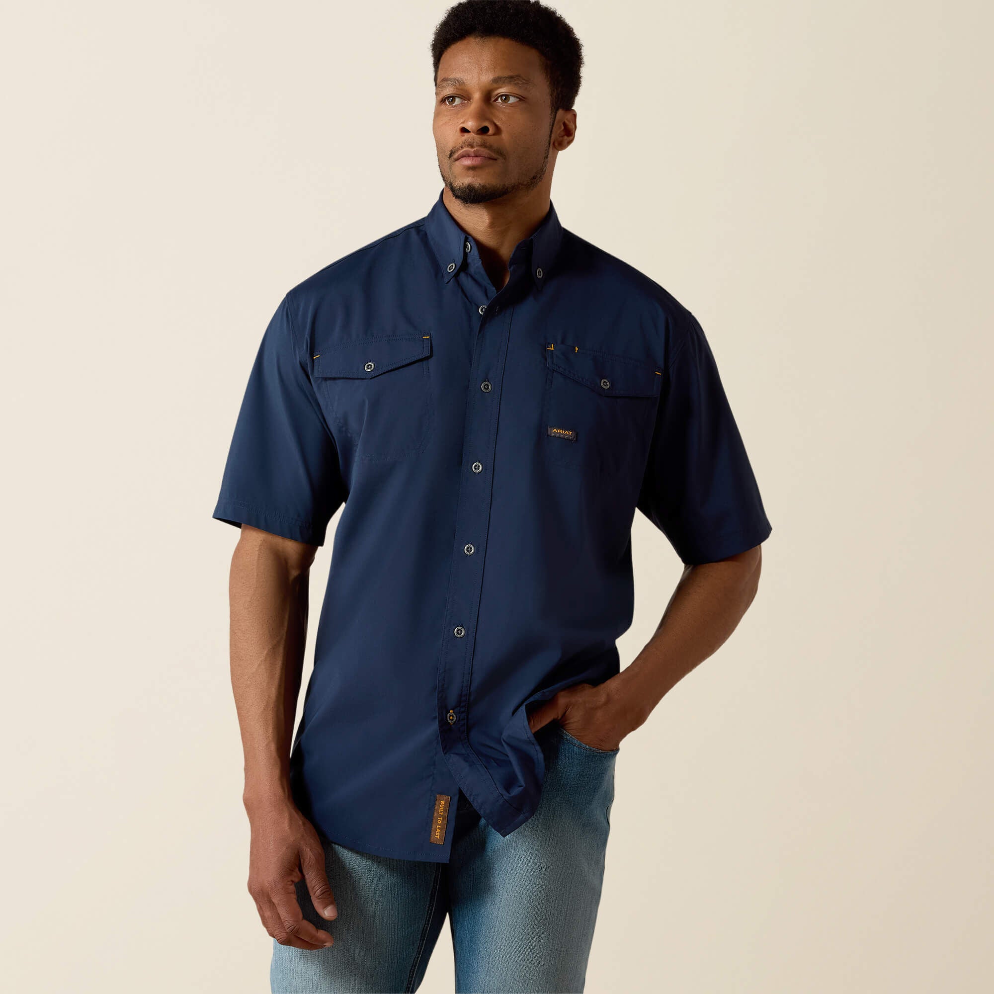 Rebar Made Tough VentTEK DuraStretch Work Shirt-Ariat