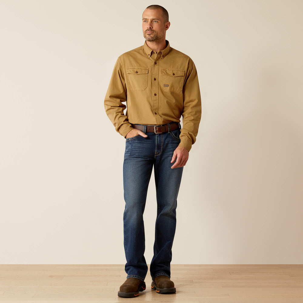 Rebar Washed Twill Work Shirt-Ariat