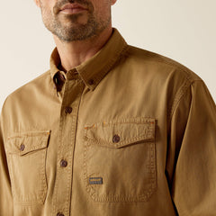 Rebar Washed Twill Work Shirt-Ariat