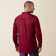 Solid Twill Fitted Shirt-Ariat