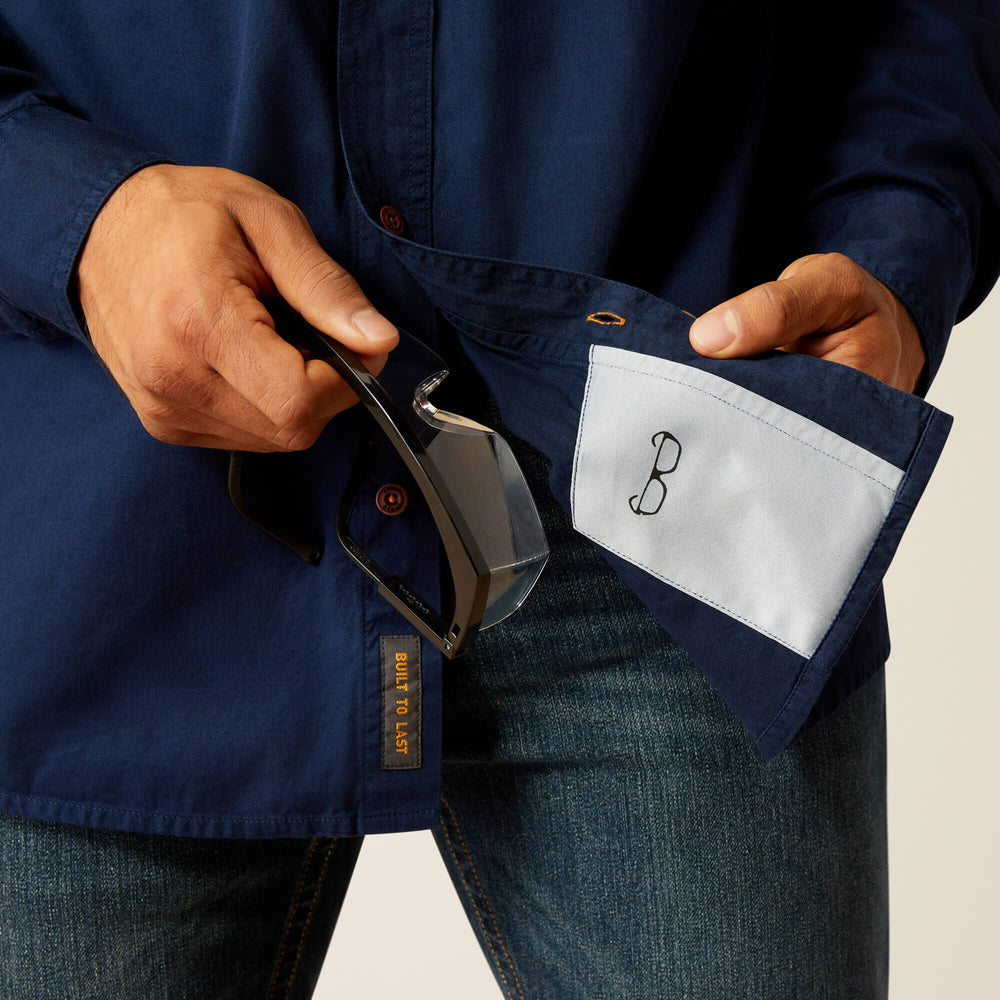 Rebar Washed Twill Work Shirt-Ariat