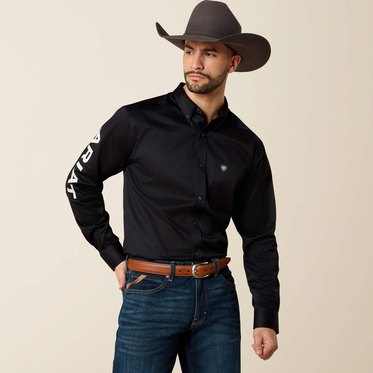 Team Logo Twill Fitted Shirt-Ariat