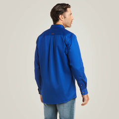 Solid Twill Fitted Shirt-Ariat