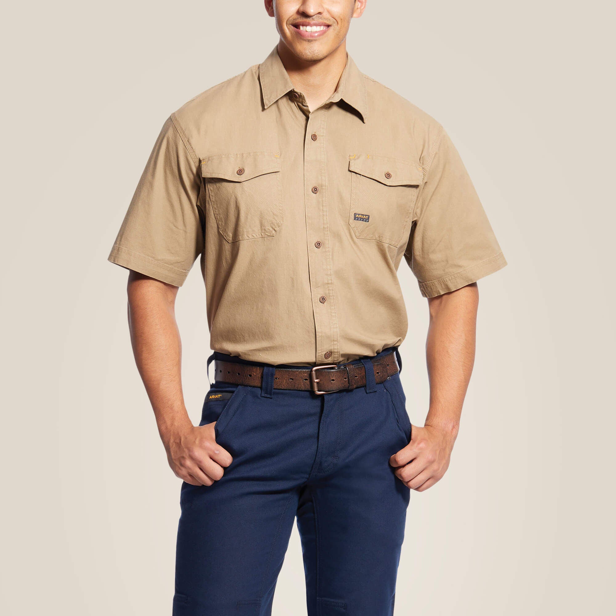 Rebar Made Tough DuraStretch Work Shirt-Ariat