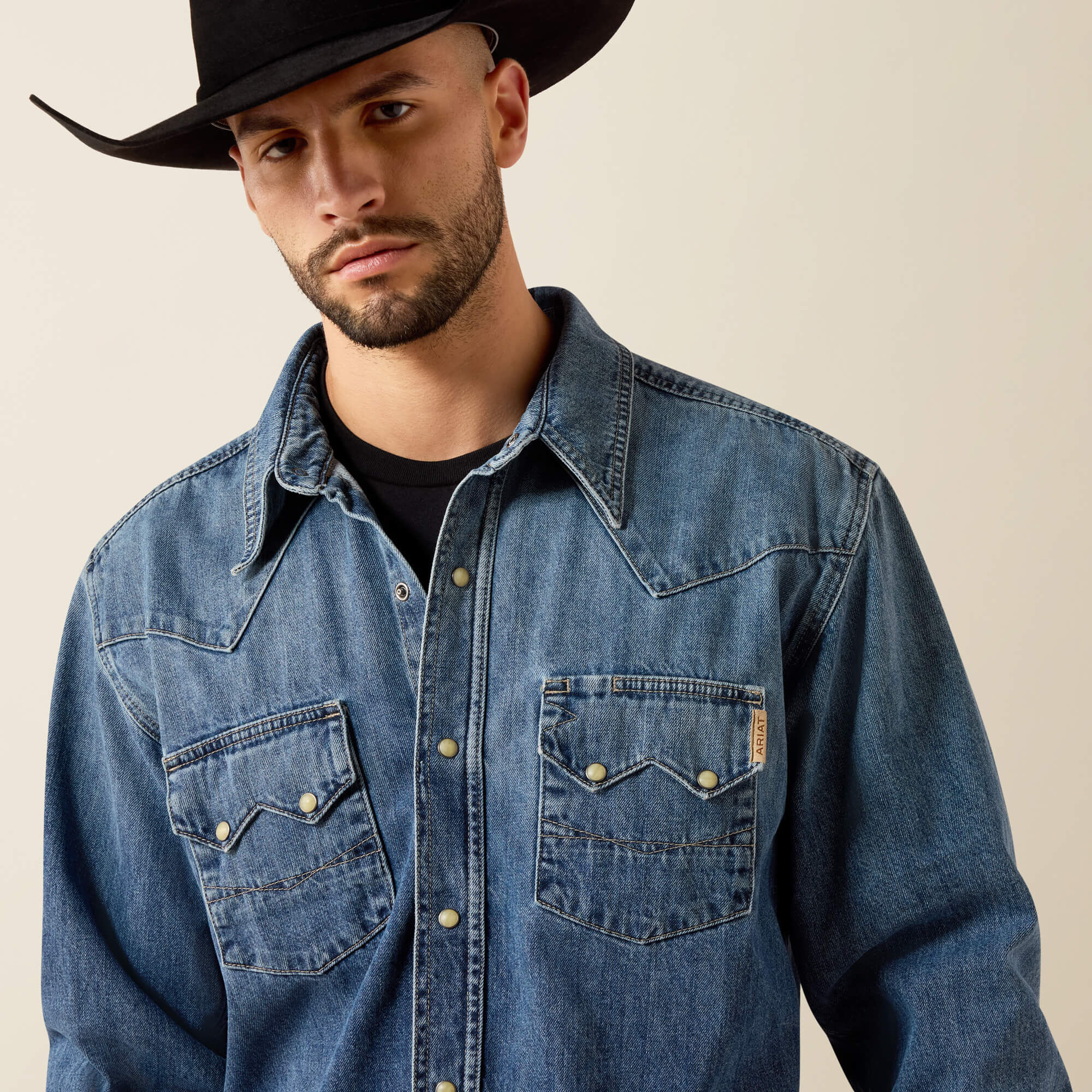 Sawtooth Denim Retro Fit Shirt-Ariat