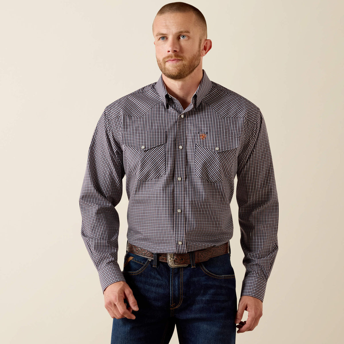 Wrinkle Free Adonis Classic Fit Snap Shirt-Ariat