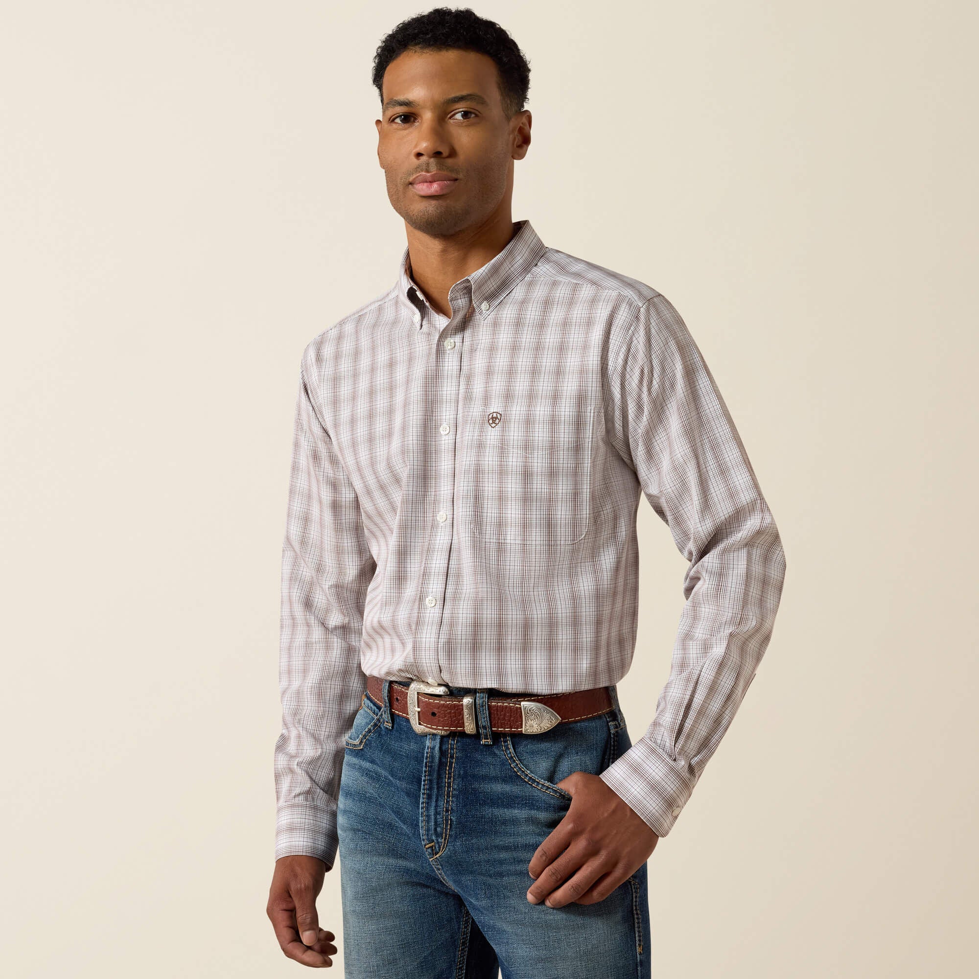 Wrinkle Free Clyde Fitted Shirt-Ariat