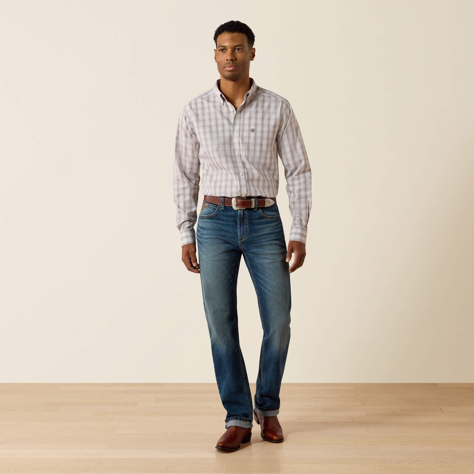Wrinkle Free Clyde Fitted Shirt-Ariat