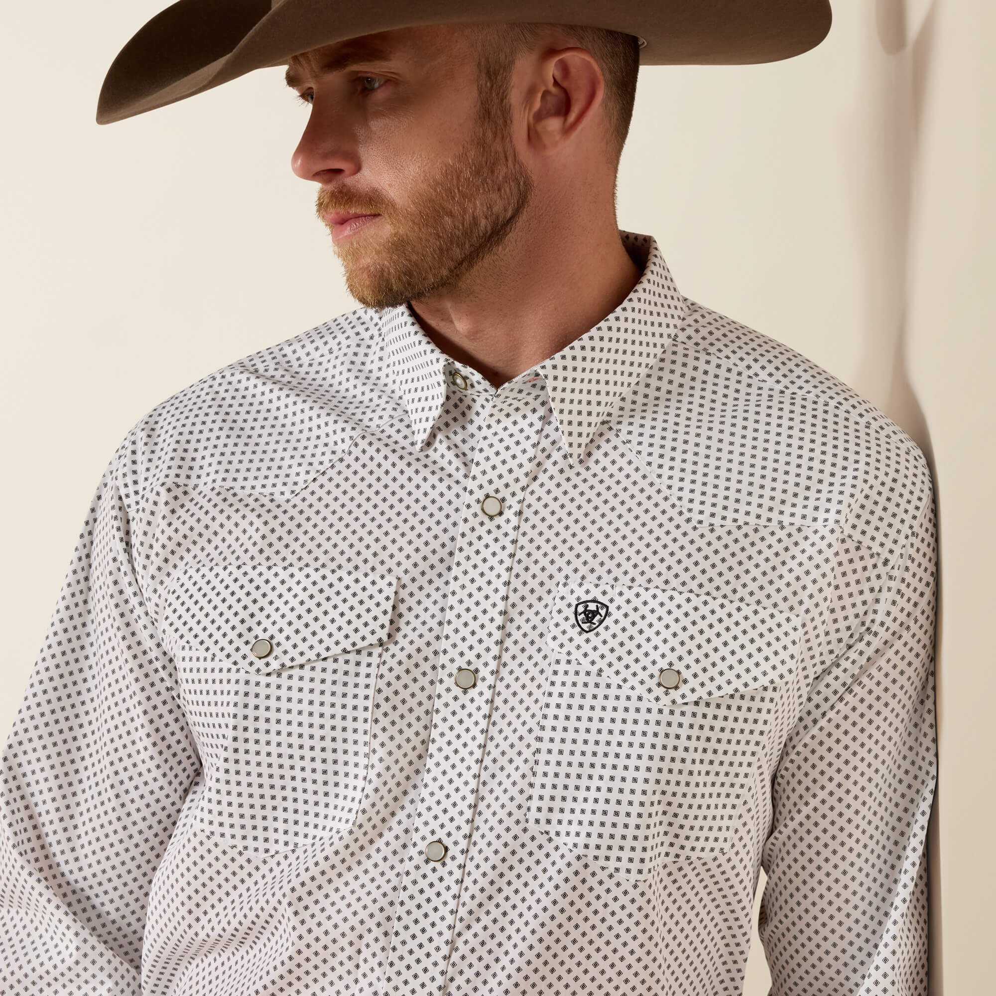 Wrinkle Free Anthony Classic Fit Snap Shirt-Ariat