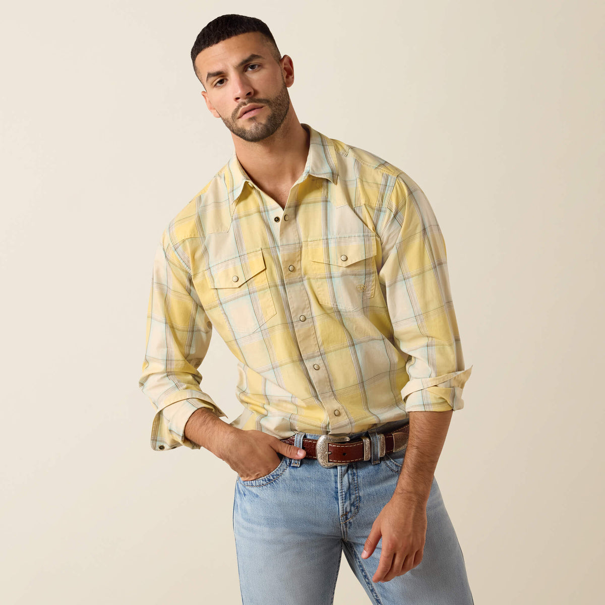 Retro Hux Fitted Snap Shirt-Ariat