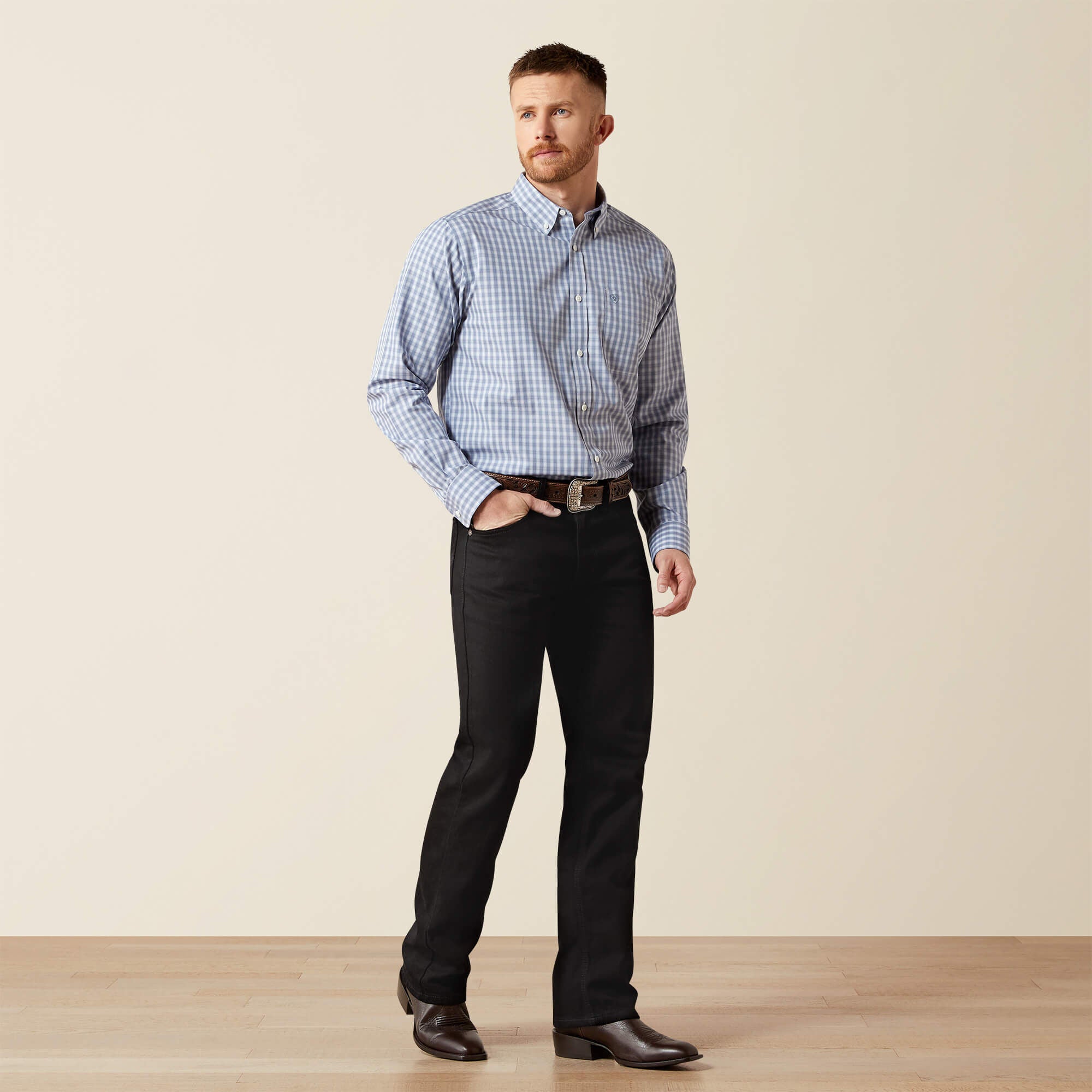 Wrinkle Free Brett Fitted Shirt-Ariat