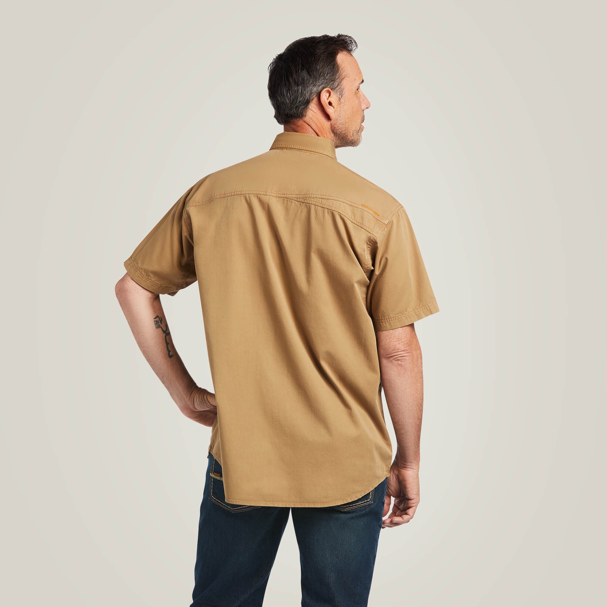 Rebar Washed Twill Work Shirt-Ariat