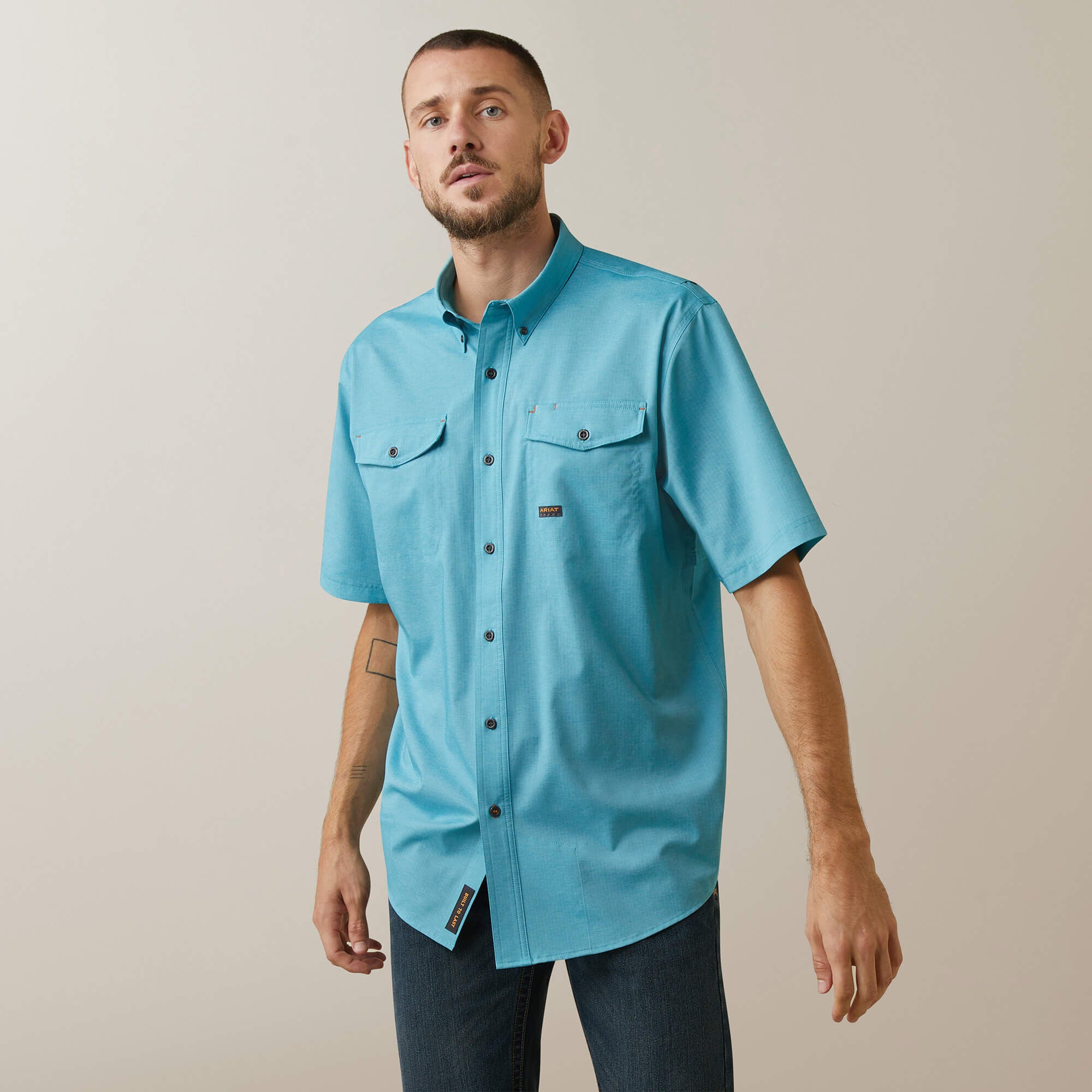 Rebar Made Tough VentTEK DuraStretch Work Shirt-Ariat