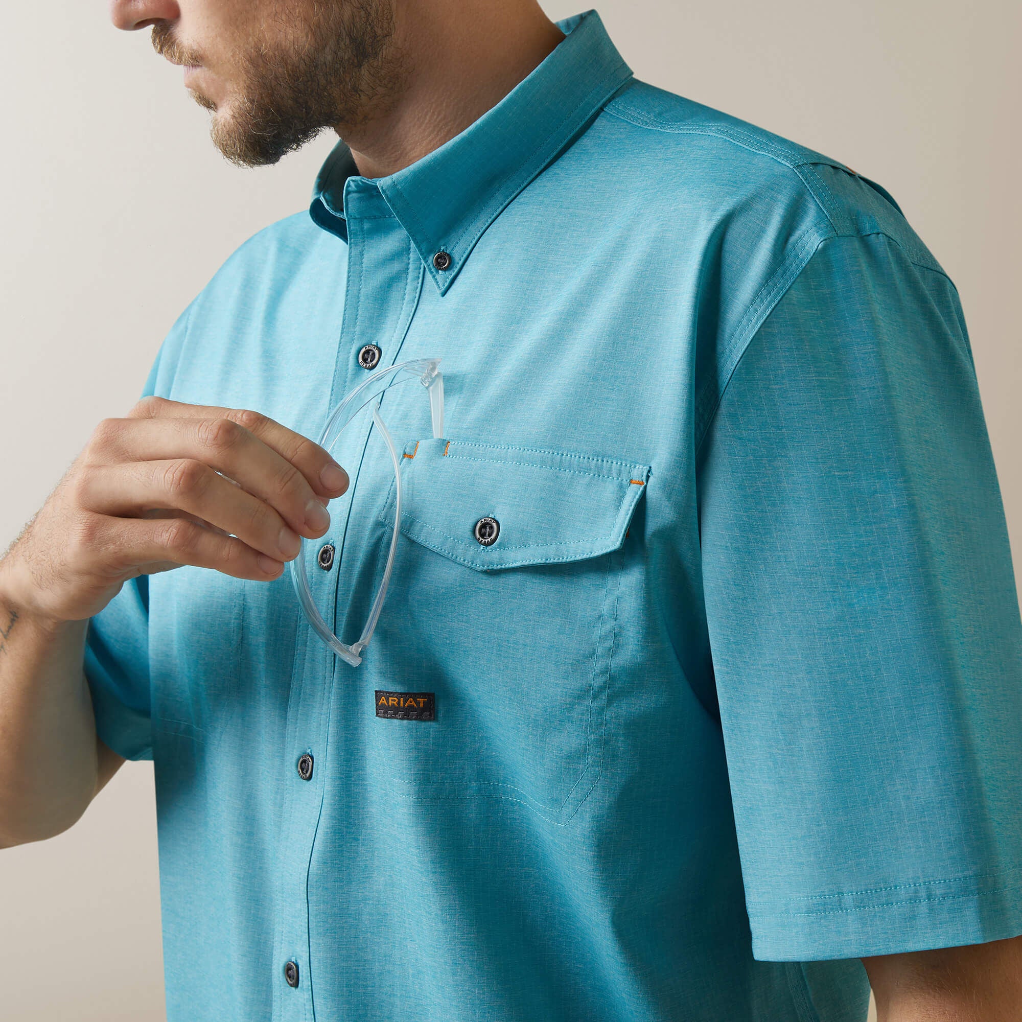 Rebar Made Tough VentTEK DuraStretch Work Shirt-Ariat