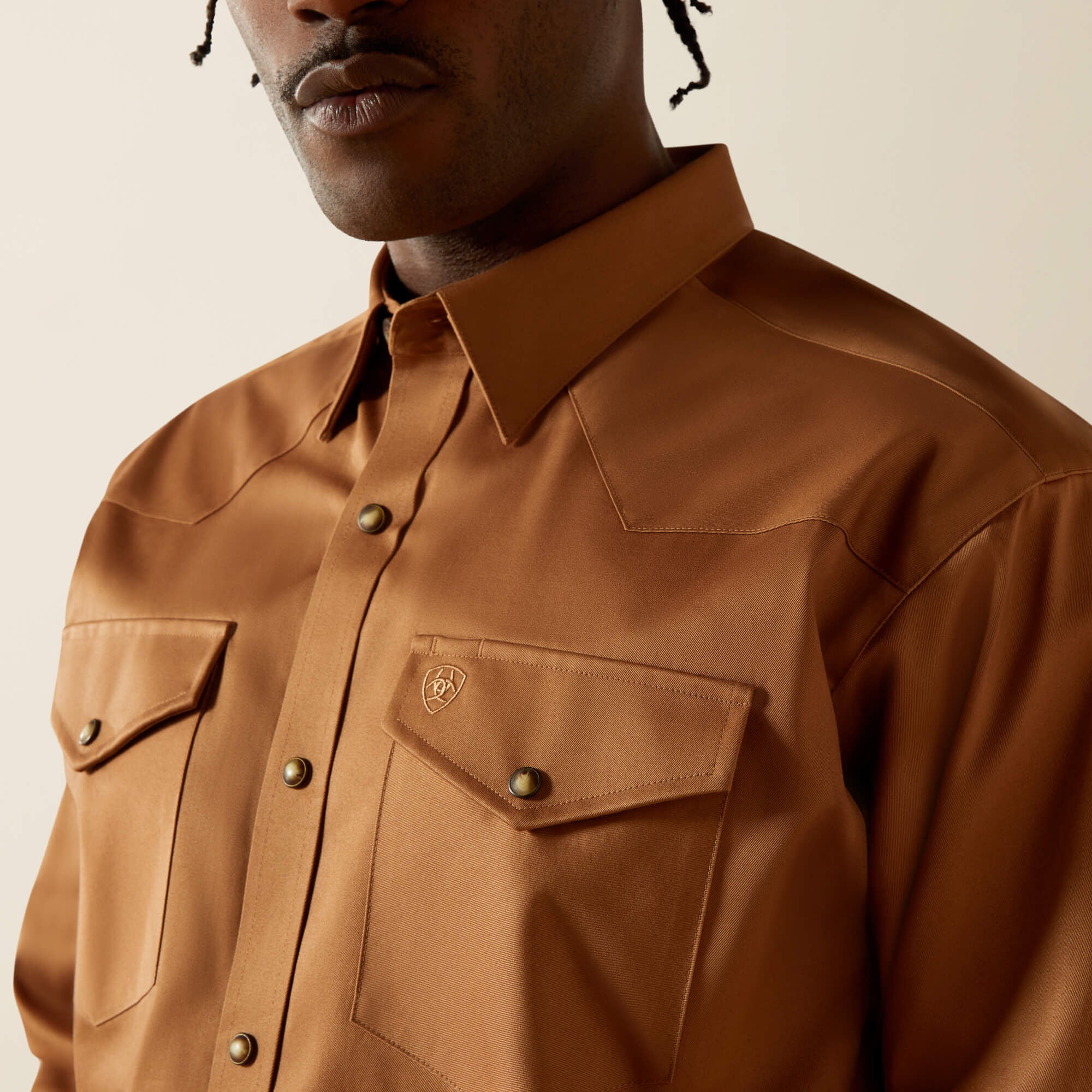 Solid Twill Classic Fit Shirt-Ariat