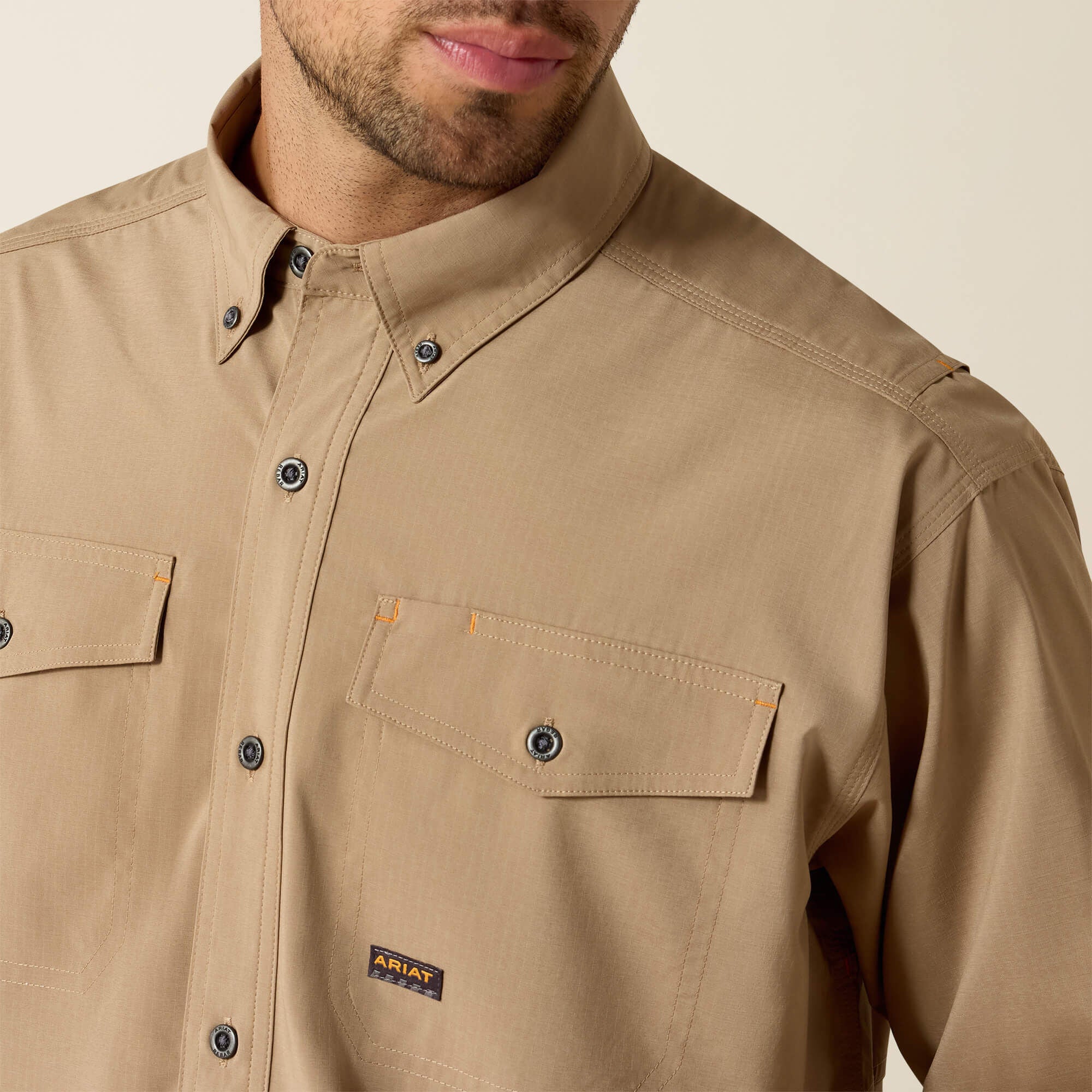 Rebar Made Tough VentTEK DuraStretch Work Shirt-Ariat