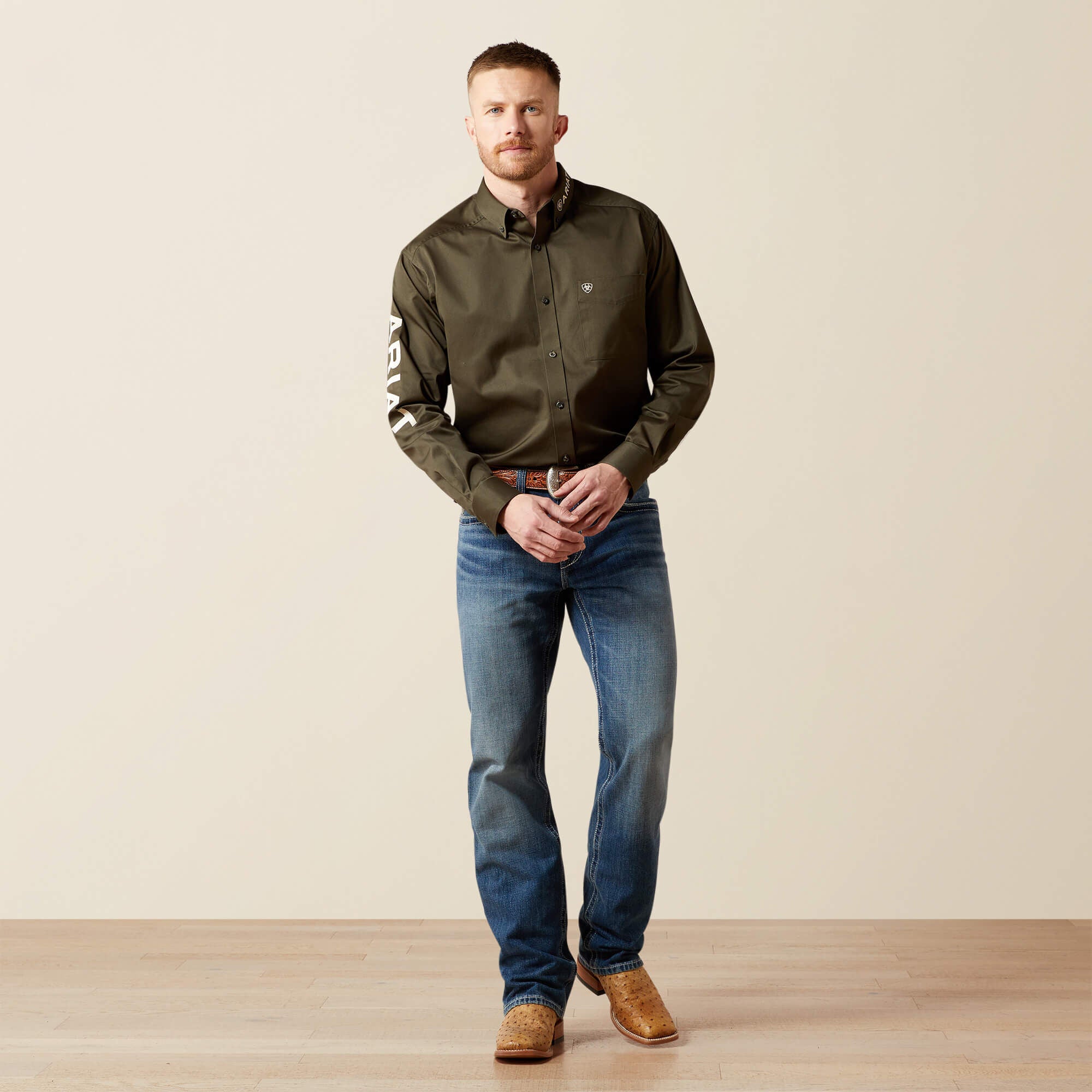 Team Logo Twill Classic Fit Shirt-Ariat