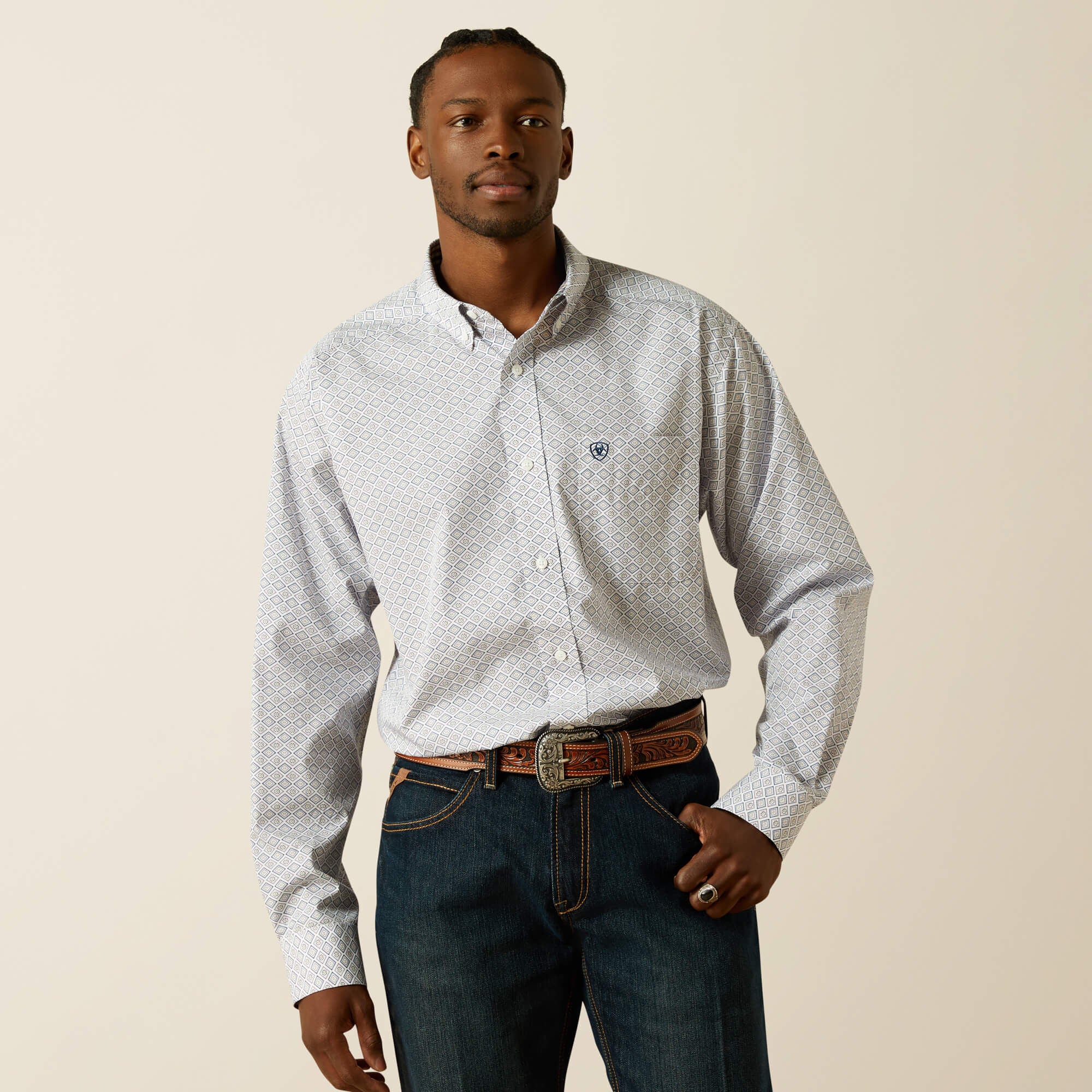 Wrinkle Free Declan Classic Fit Shirt-Ariat