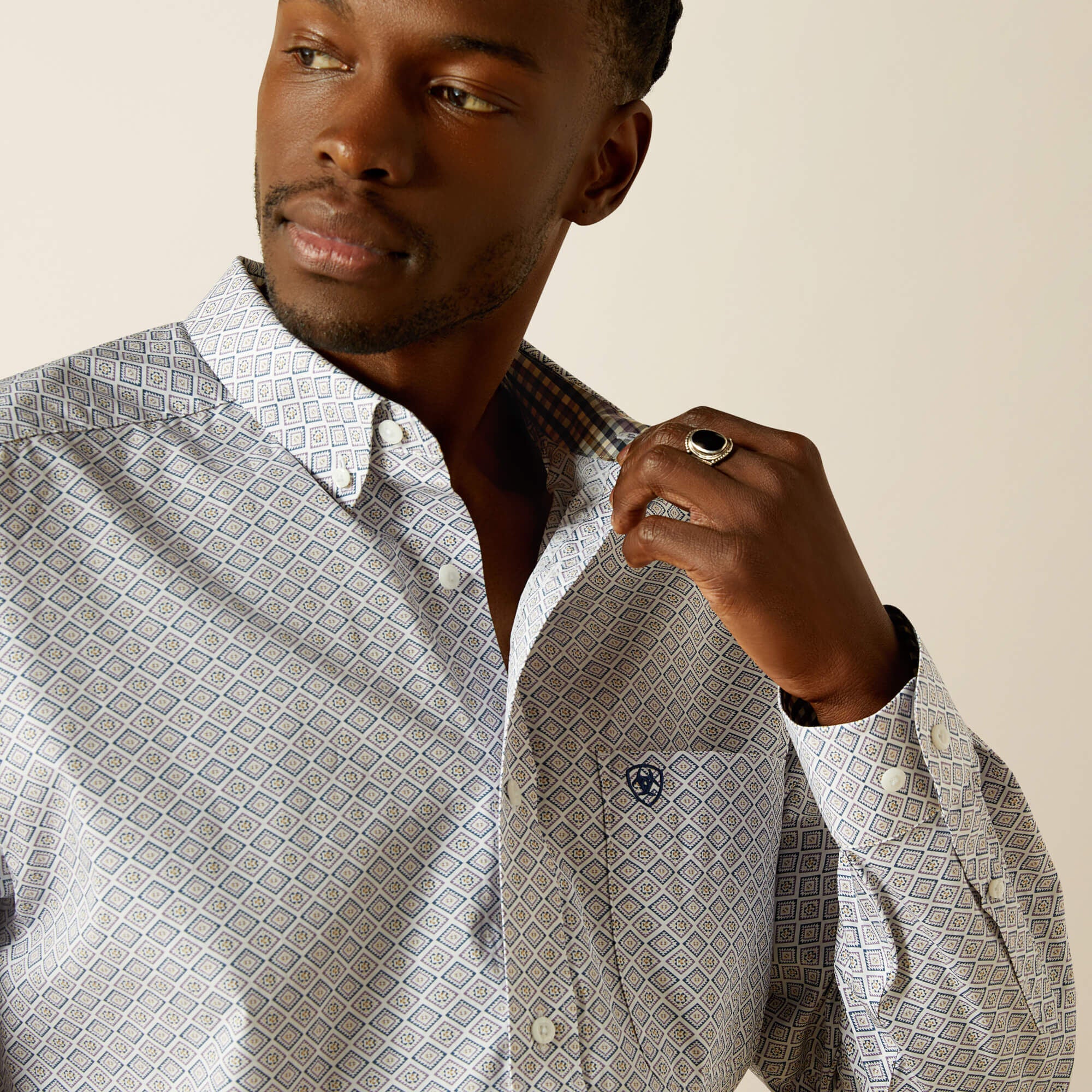 Wrinkle Free Declan Classic Fit Shirt-Ariat