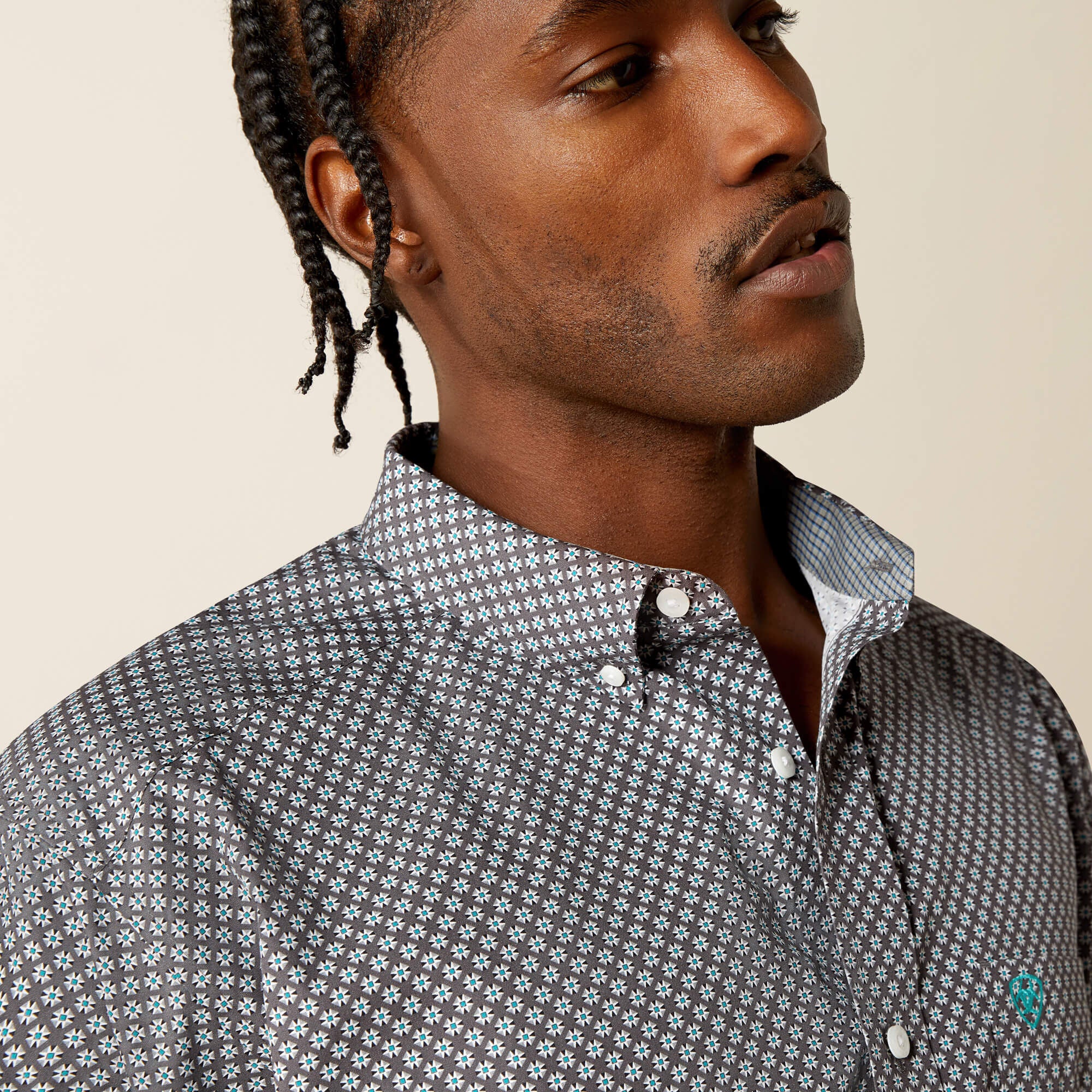Wrinkle Free Caleb Classic Fit Shirt-Ariat