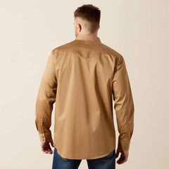 Solid Twill Fitted Shirt-Ariat